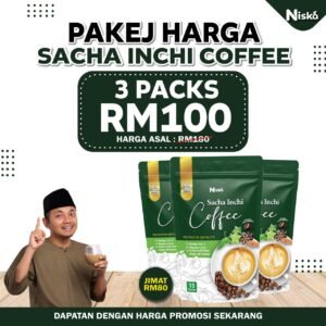 3 PACK KOPI SACHA INCHI NISKA